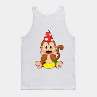 Monkey Party Party hat Tank Top